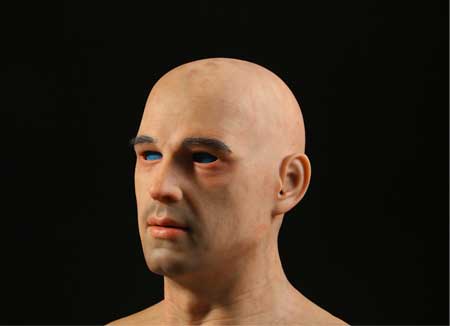 硅膠仿真男性頭套，歐美男人頭套，95%以上相似度，很受用戶喜愛！